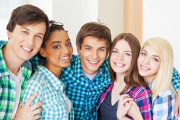 African, students, friends.