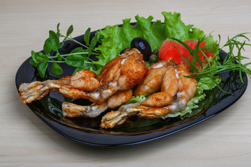 Fried frog legs