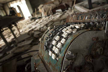 Chernobyl - Cash register in abandoned store