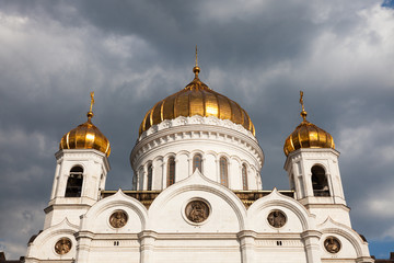 Fototapeta na wymiar Cathedral of Christ the Saviour in Moscow, Russia