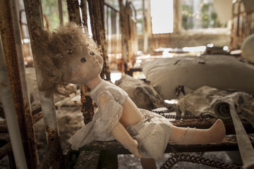 Chernobyl - Doll on rusty bed base