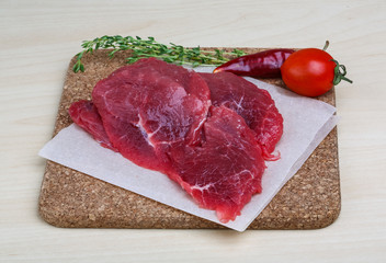Raw beef