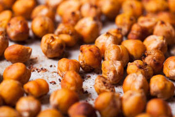 Spicy baked chickpeas