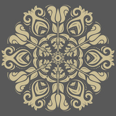 Damask Vector Orient Pattern