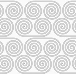 Fototapeta na wymiar Slim gray striped spiral rolls
