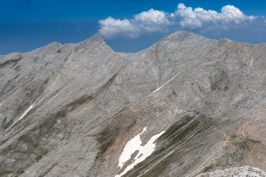 Panoramic view to Kutelo Peak and Koncheto, Pirin Mountain, Bulgaria
