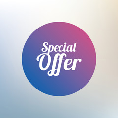 Special offer sign icon. Sale symbol.