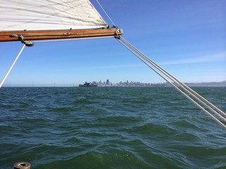 sailing on San Francisco bay