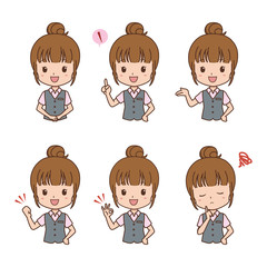 ビジネスウーマン　バリエーション