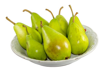 Pears isolated on white background