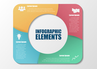 Template for your business presentation.infographic vector