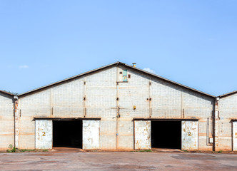 Fototapeta na wymiar old rice warehouse