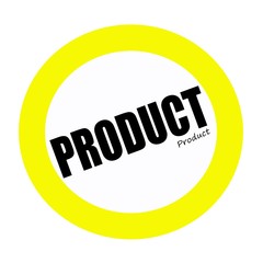 PRODUCT back stamp text on white