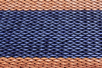 roof tiles of Thai temple
