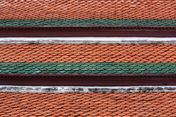roof tiles of Thai temple