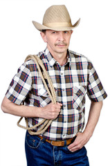 мужчина в шляпе