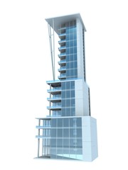 single skyscraper