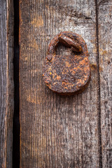 The old rusty lock