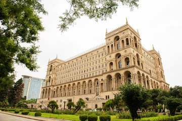 Obraz premium Baku - Jule 9, 2015: Government House on jule 9 in Azerbaijan, Baku. Government House is a gothic-style building in Baku