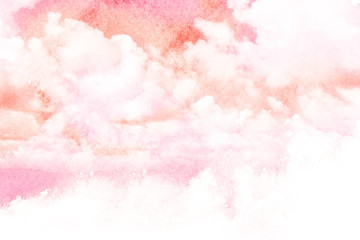 Akwarela ilustracja chmury. - 87055790