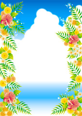 トロピカル風テンプレート