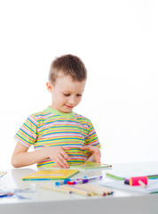 Boy read book