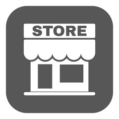 The store icon. Shop and retail, market symbol. Flat