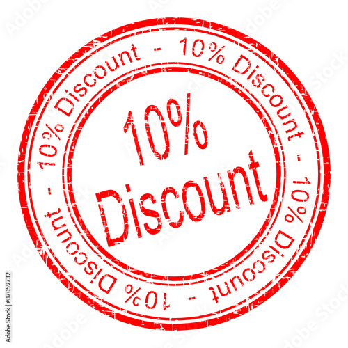 "10 Discount rubber stamp" Stock image and royaltyfree vector files