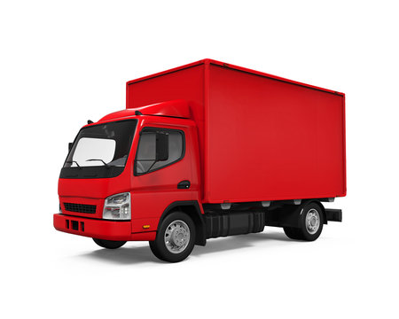 Red Delivery Van