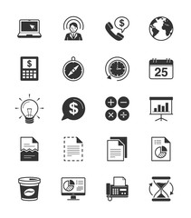 Business & Office 2 icon set 2 on White Background - Vector Illustration