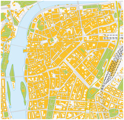 Obraz premium Prague city map