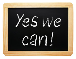 Yes we can chalkboard