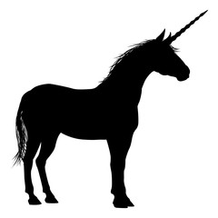 Obraz na płótnie Canvas Unicorn Silhouette