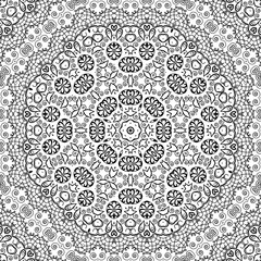 Abstract seamless outline pattern