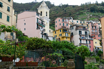 Fototapeta na wymiar The village of Manarola on Cinque Terre