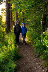 Children in forest