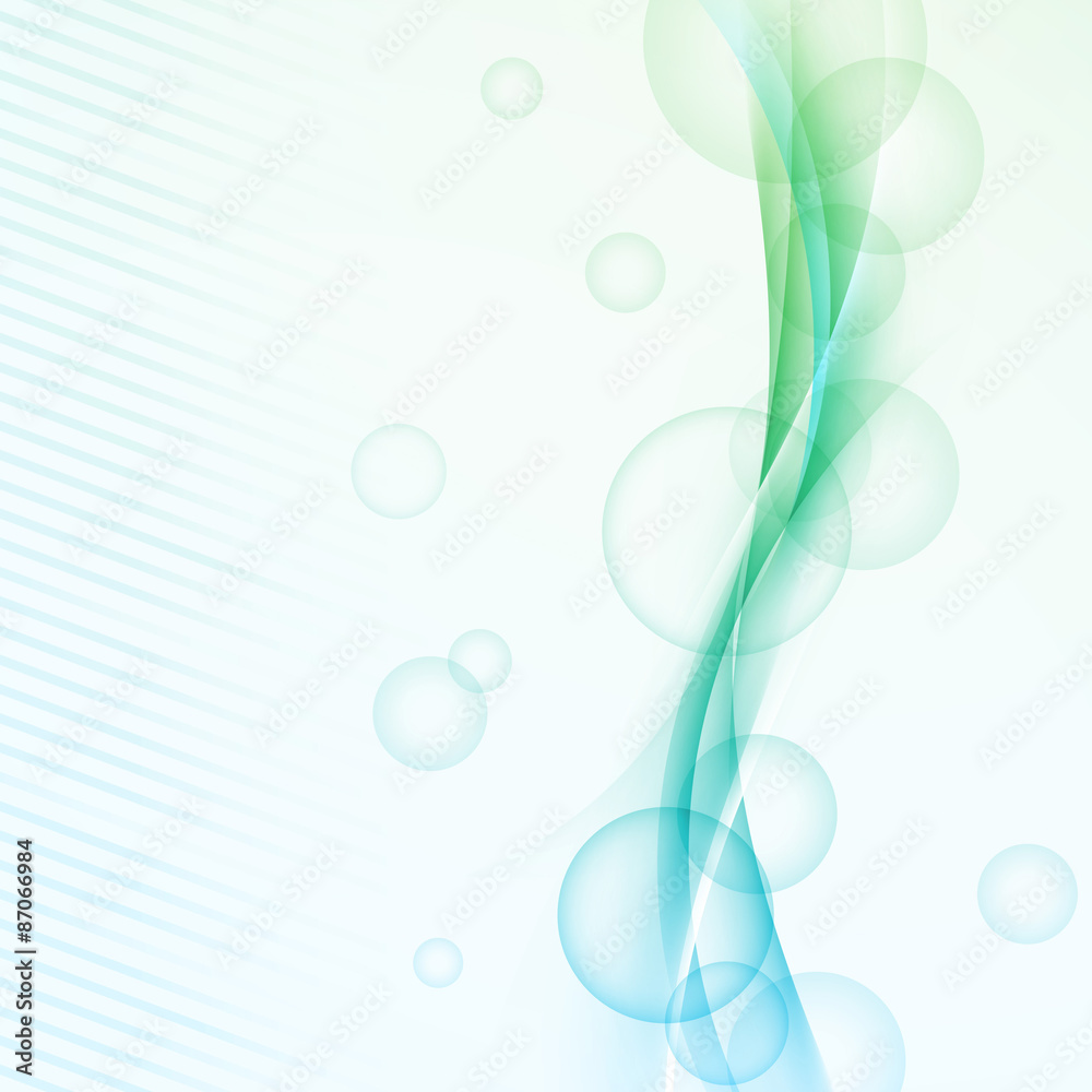 Canvas Prints bright abstract modern bubble layout