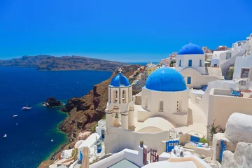 Foto op Canvas Oia, eiland Santorini, Griekenland © santosha57