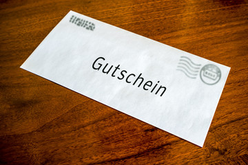 Briefumschlag Gutschein