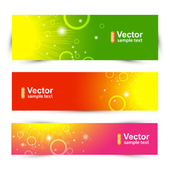 colored banners solar