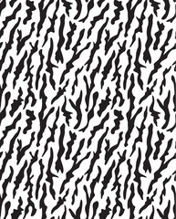 seamless zebra pattern black and white vector background