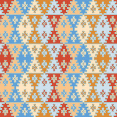 Seamless decorative pattern in aztec or african style