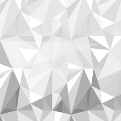 geometric triangle pattern background grey white vector