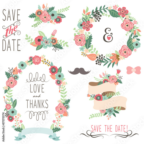 Wedding Vintage Flowers Wreath Stock Image And Royalty Free Vector Wedding Vintage Flowers Wreath