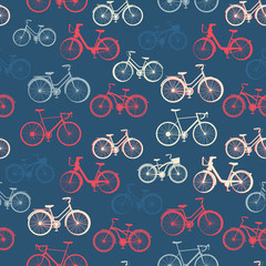Plakaty  Wzór z rocznika rowerów