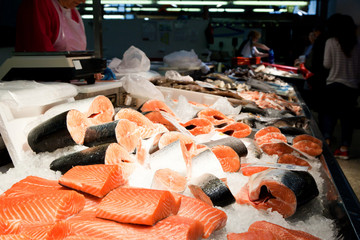 Lachs Fisch sortiment