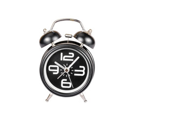 black alarm clock isolated on white background - 87073183