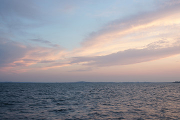 Закат на чёрном море