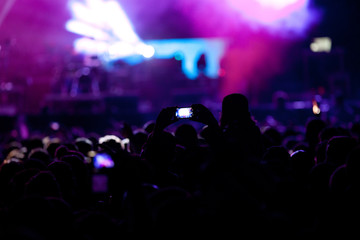 Crowd at concert