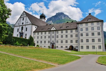 Fototapeta na wymiar Kloster Engelberg, Zentralschweiz